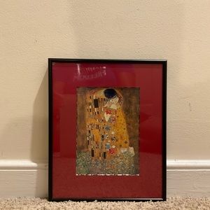 Gustav Klimt The Kiss Framed Art